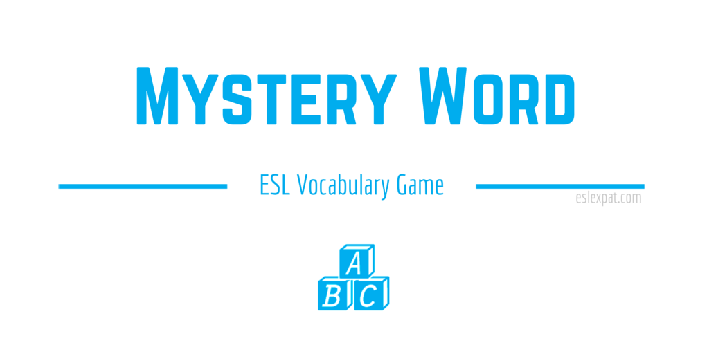 Mystery Word ESL Vocabulary Game