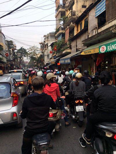 Traffic in Hanoi, Vietnam