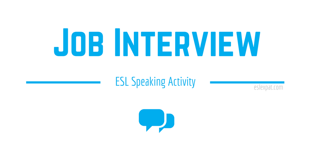 Job Interview ESL Activity