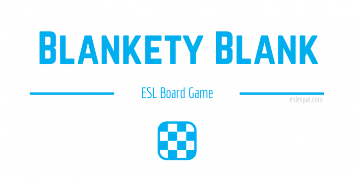 Blankety Blank ESL Board Game