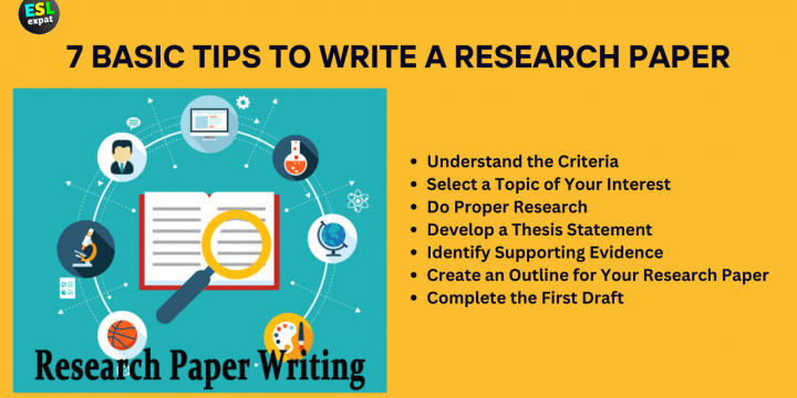 7 Basic Tips to Write a Research Paper