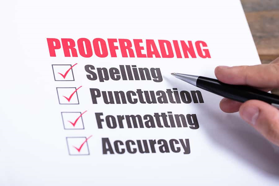 proofreading your own writing