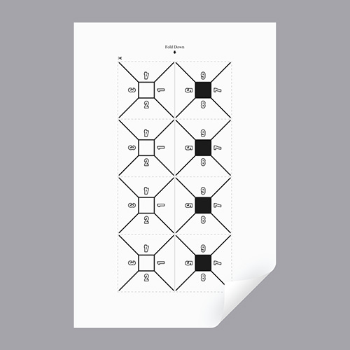 ESL Game Squares - BW Template