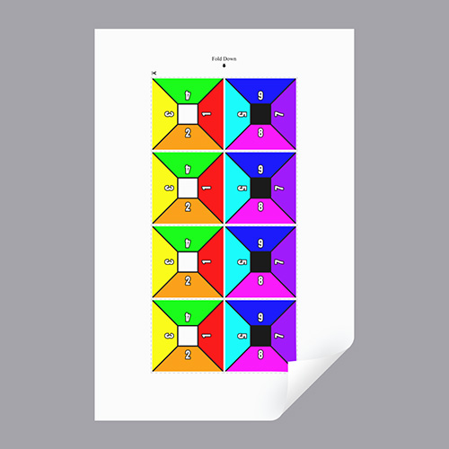 ESL Game Squares - Color Template